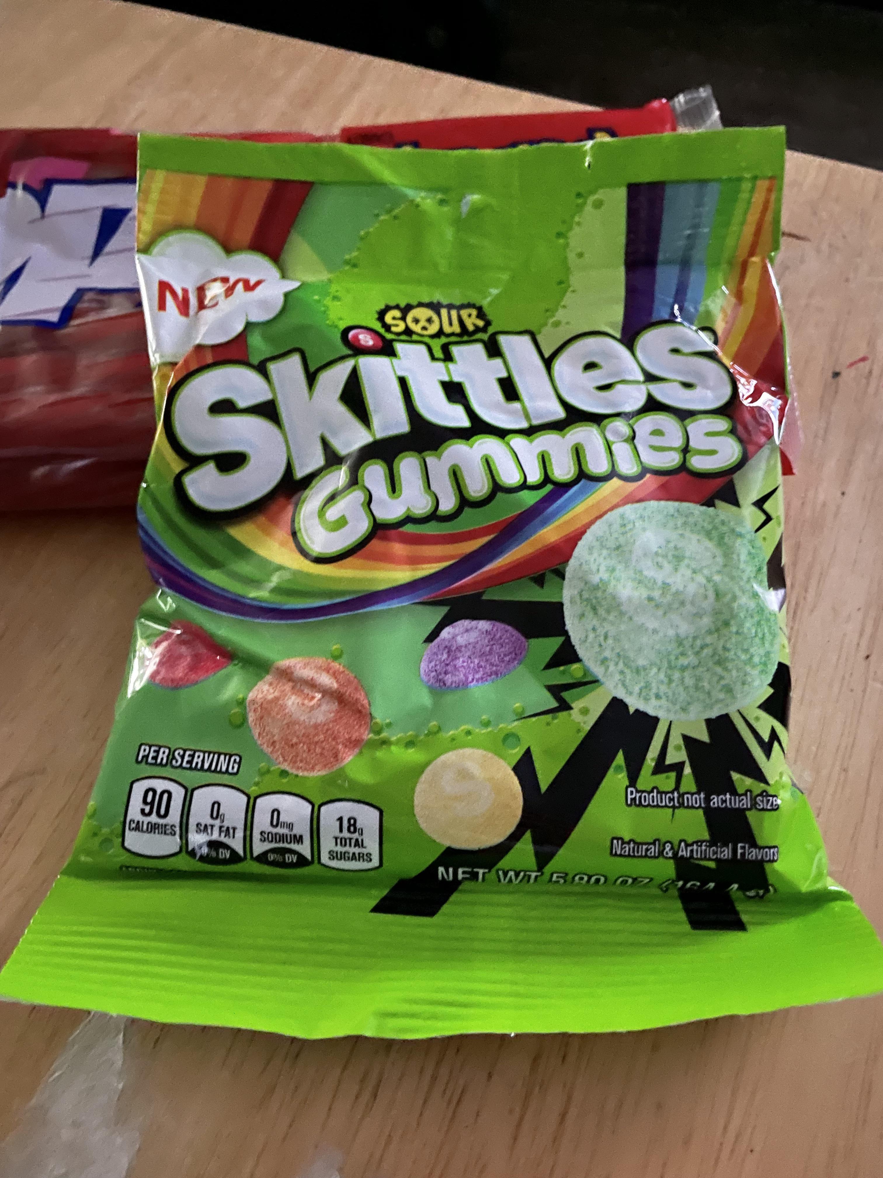 sour skittles gummies