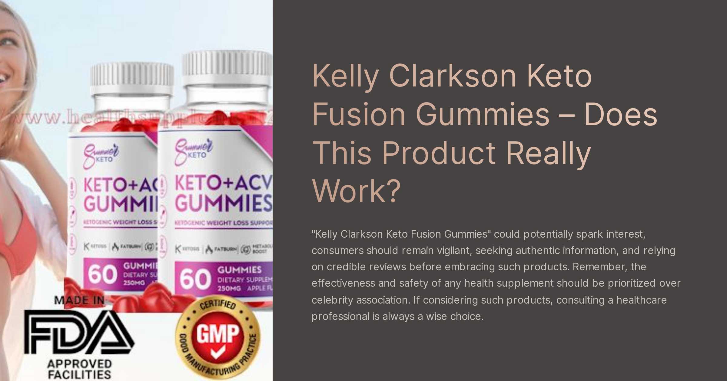 kelly clarkson keto fusion gummies