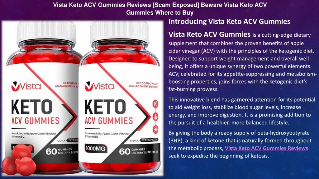 vista keto acv gummies reviews side effects