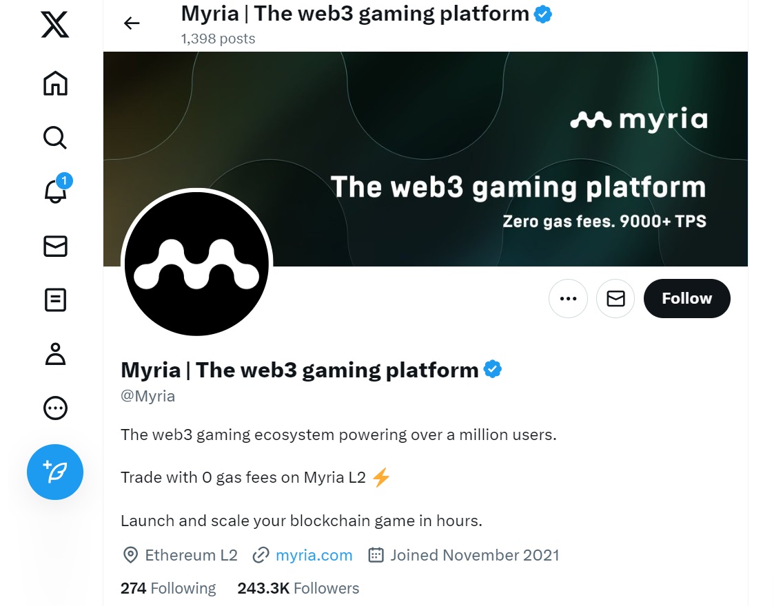 myria crypto