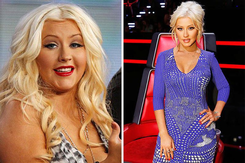 christina aguilera weight loss