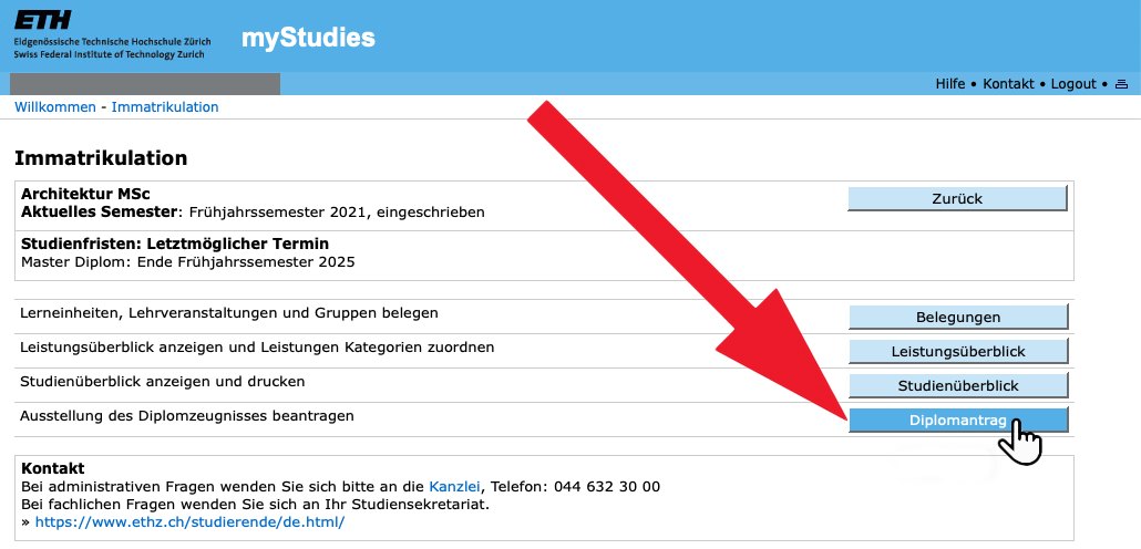 mystudies ethz