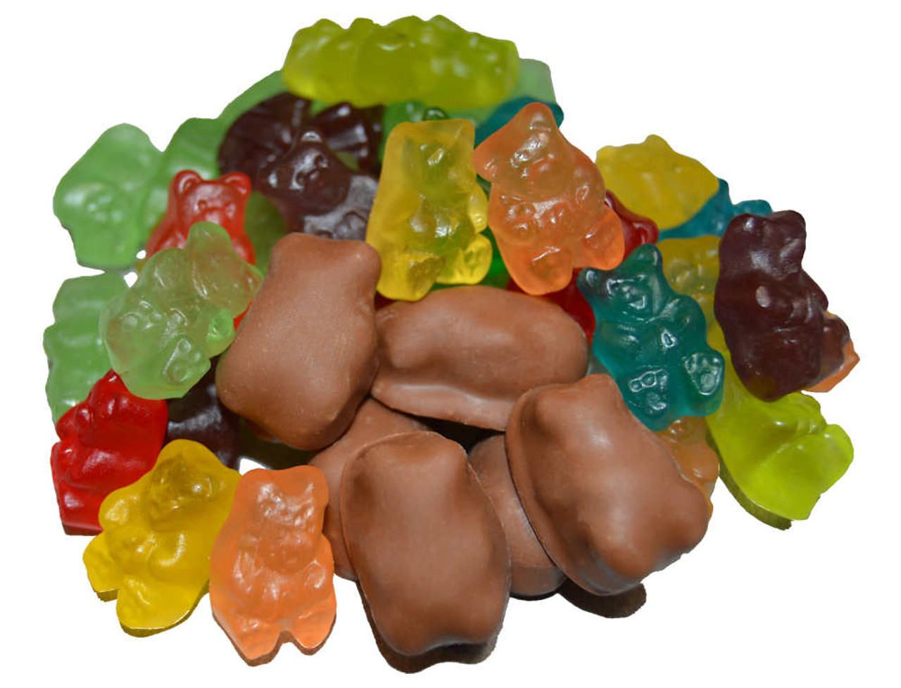 milk chocolate gummy bears