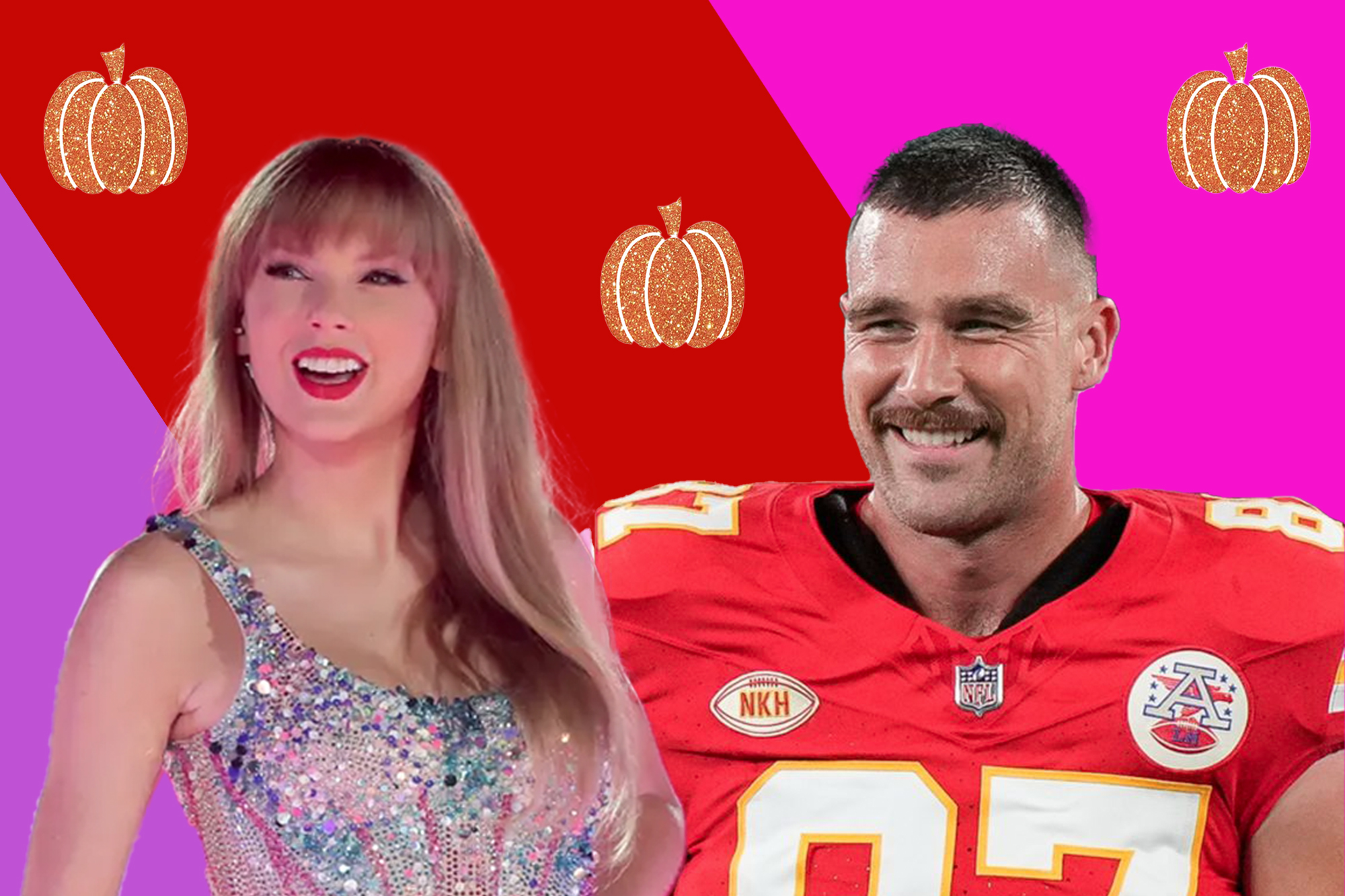 travis kelce and taylor swift halloween costume