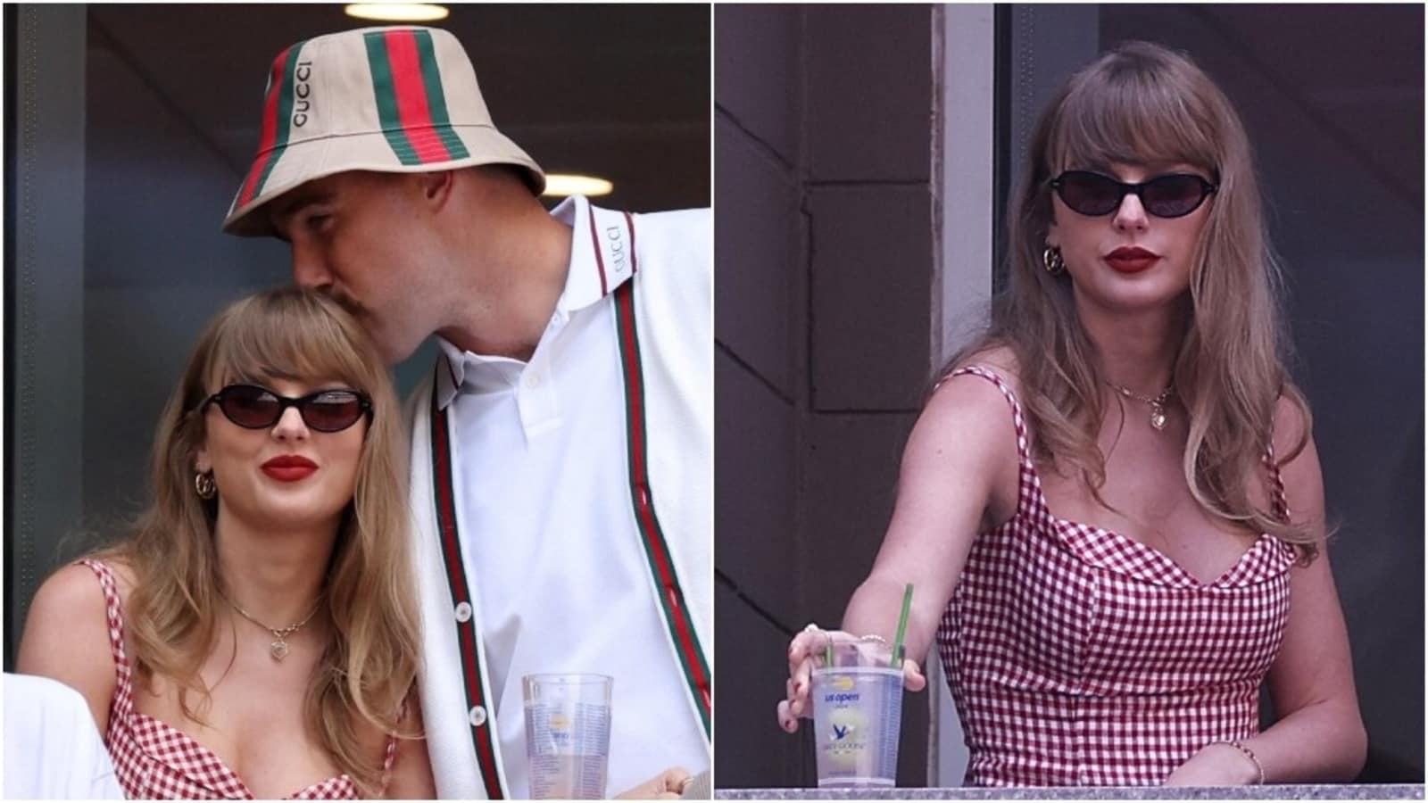 taylor swift and travis kelce kiss