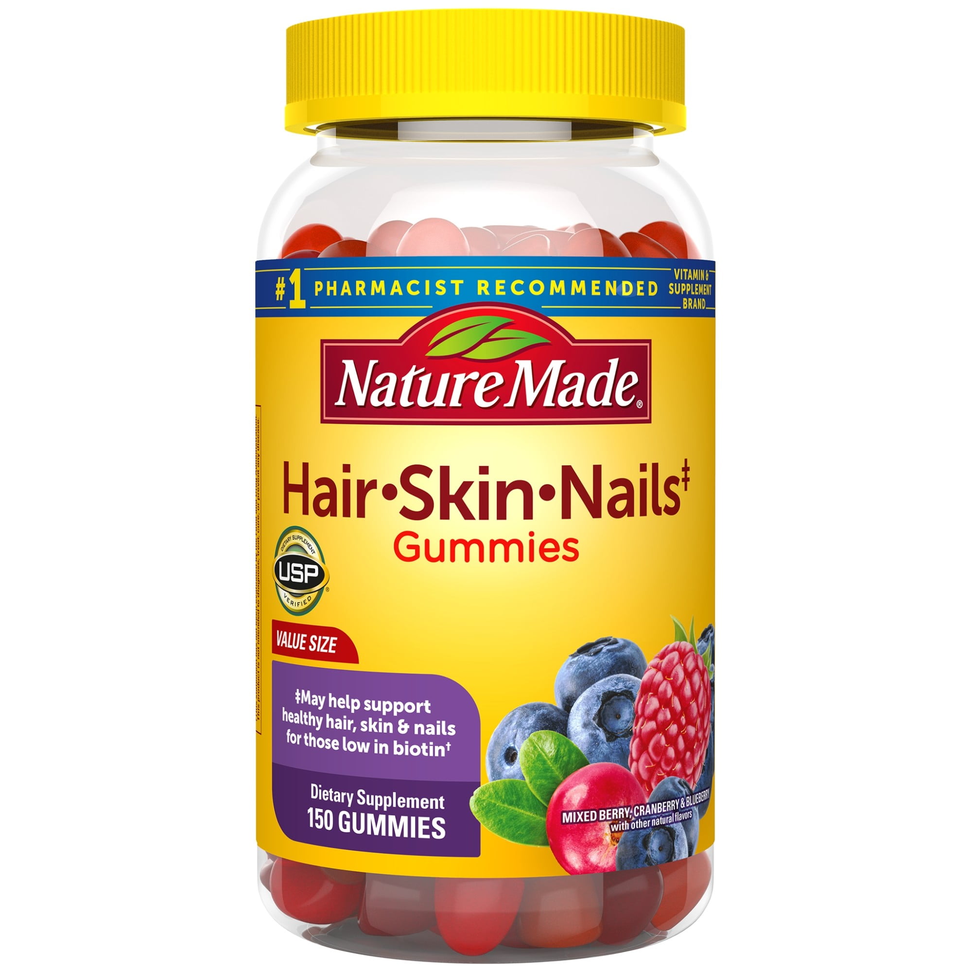 nature made hair skin and nails gummies