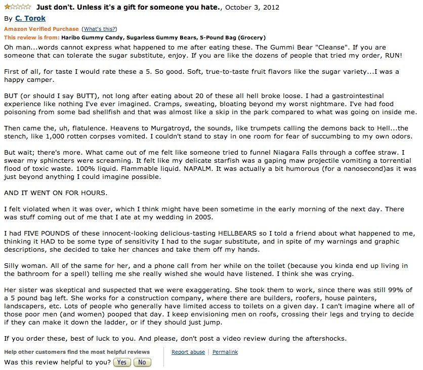 haribo sugar free gummy bears amazon reviews
