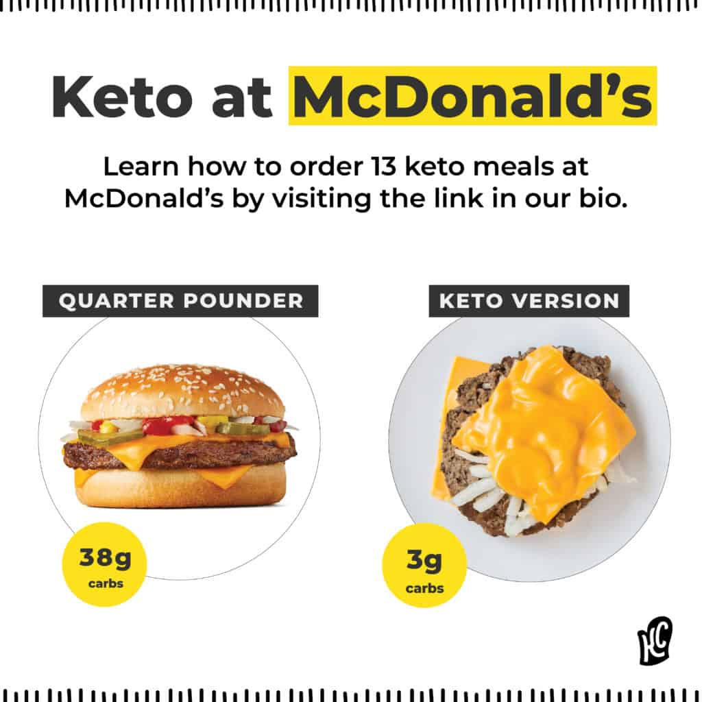 keto diet at mcdonalds