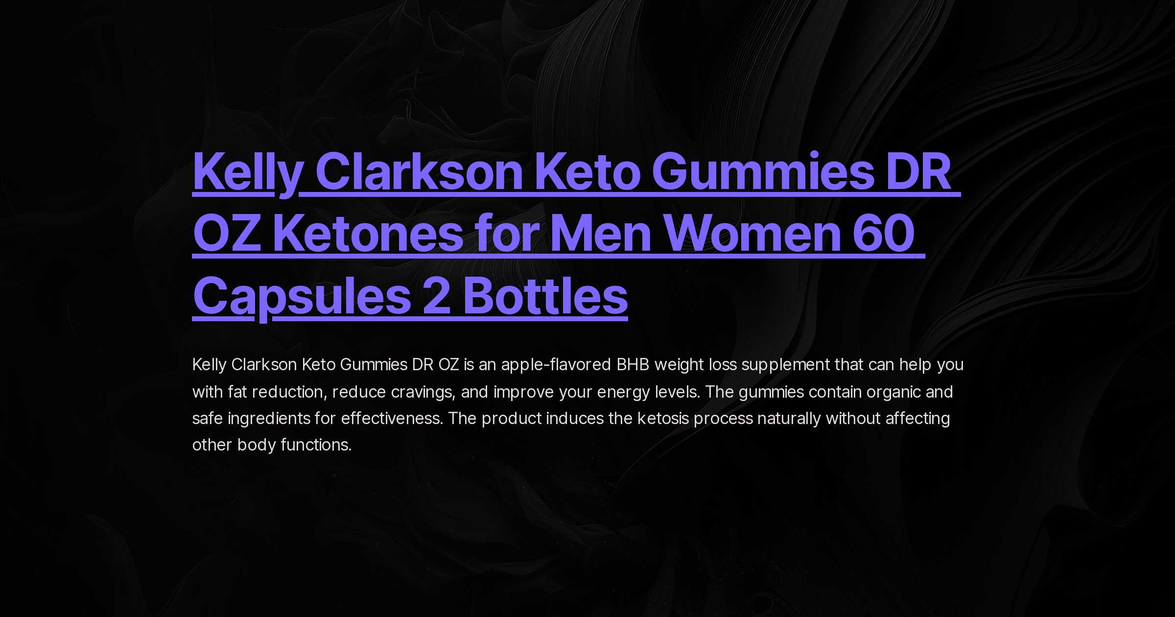 kelly clarkson keto gummies