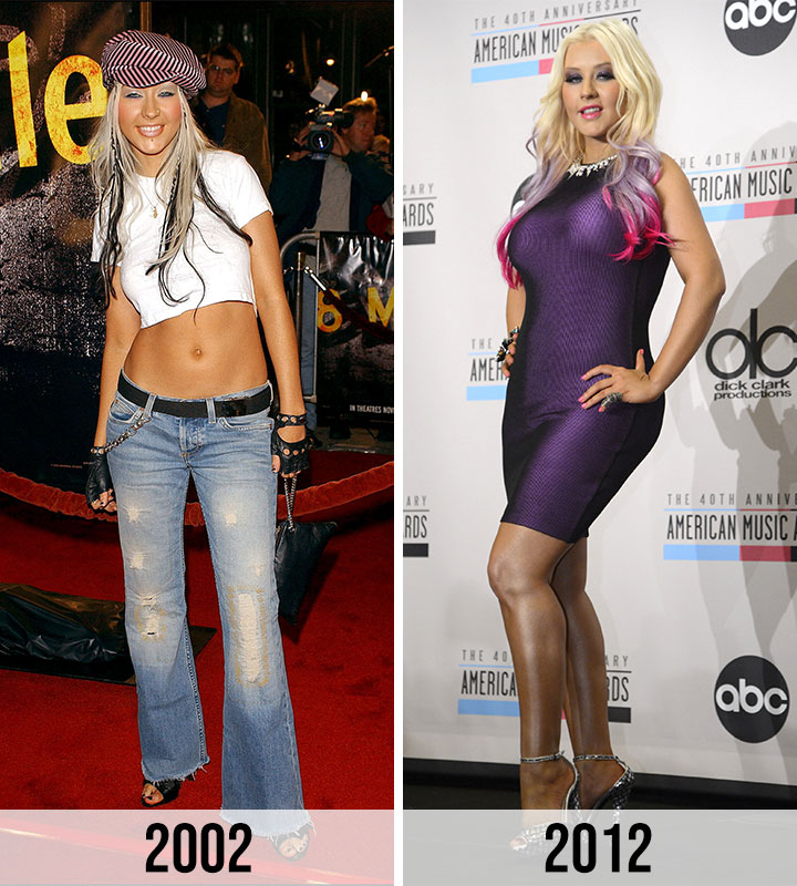 christina aguilera weight loss