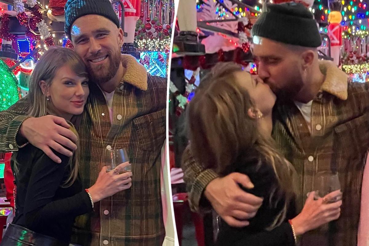 travis kelce kissed taylor swift after an amsterdam concert.