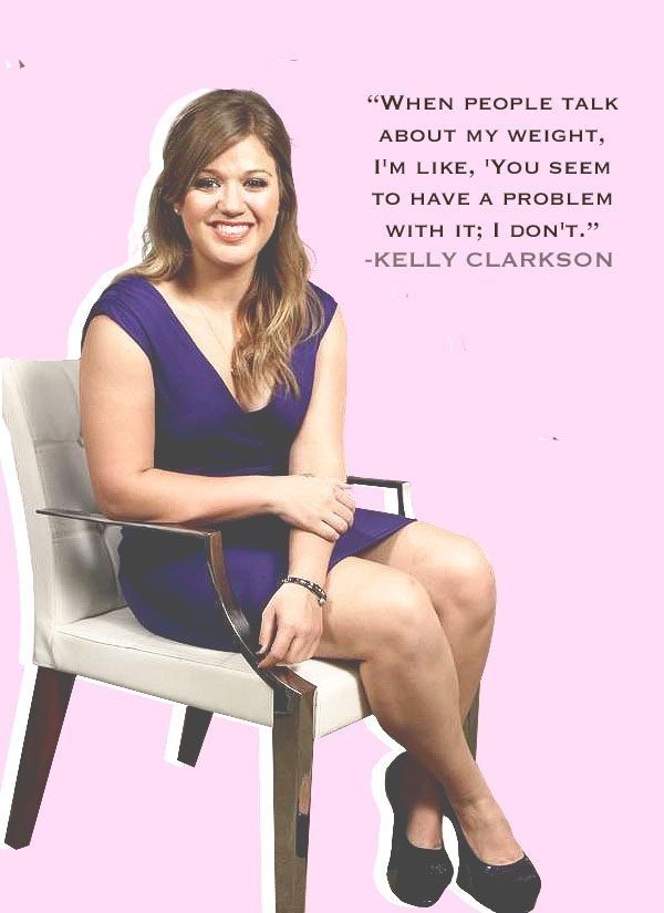 Kelly Clarkson’s message of body positivity to her fans