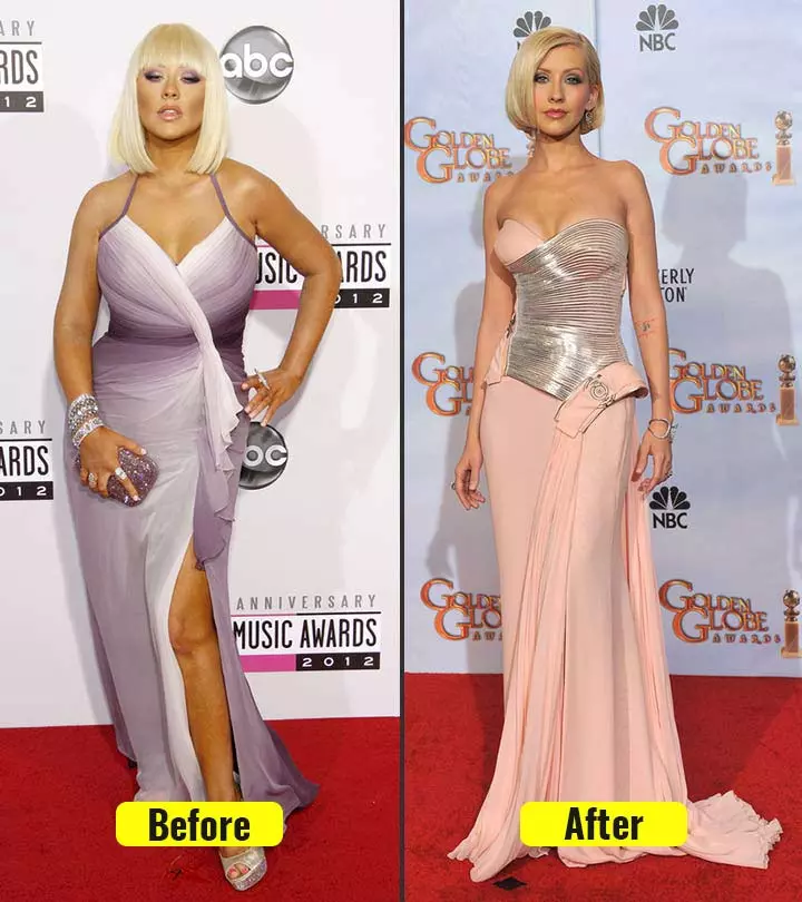 christina aguilera weight loss