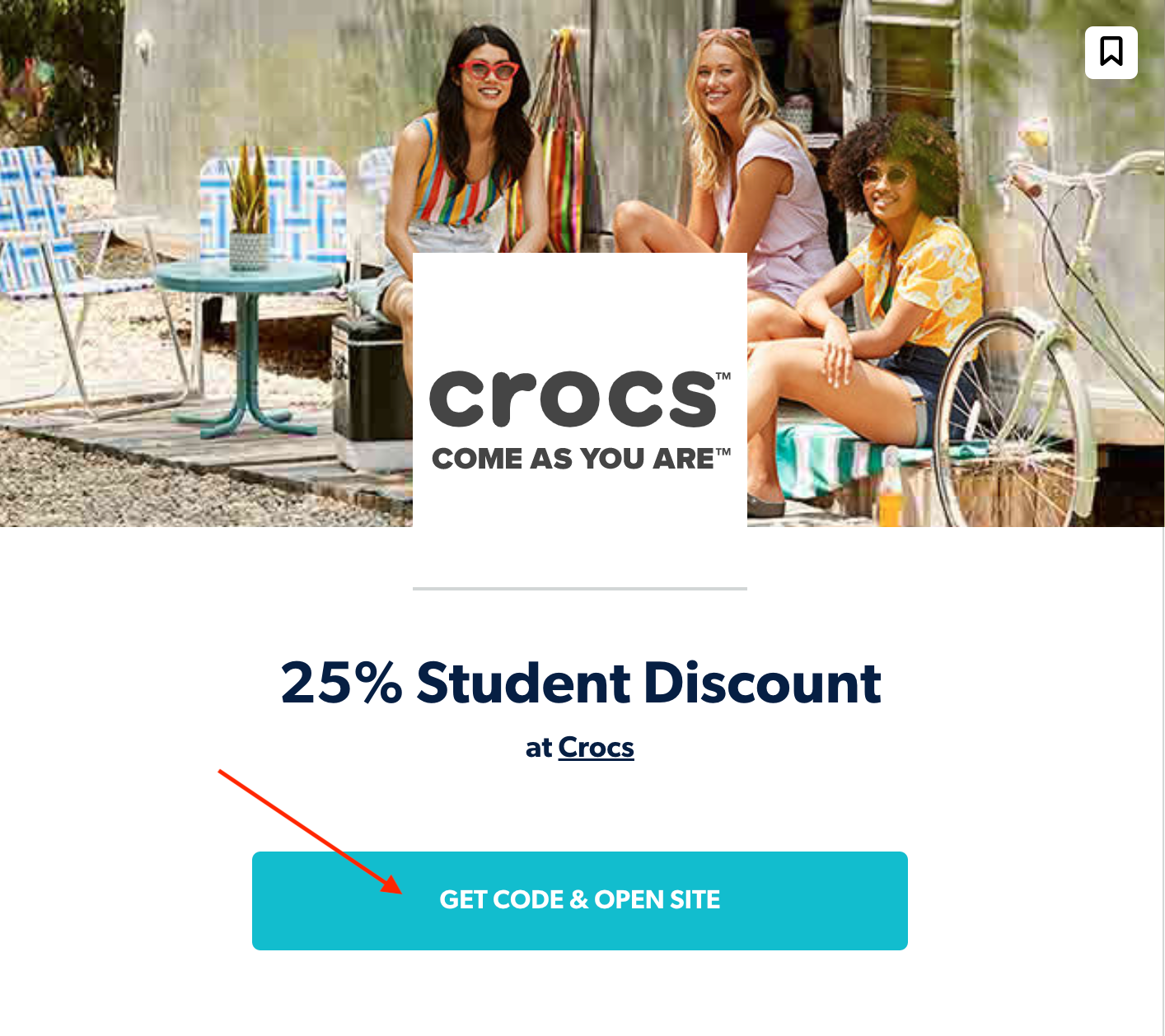 crocs student discount