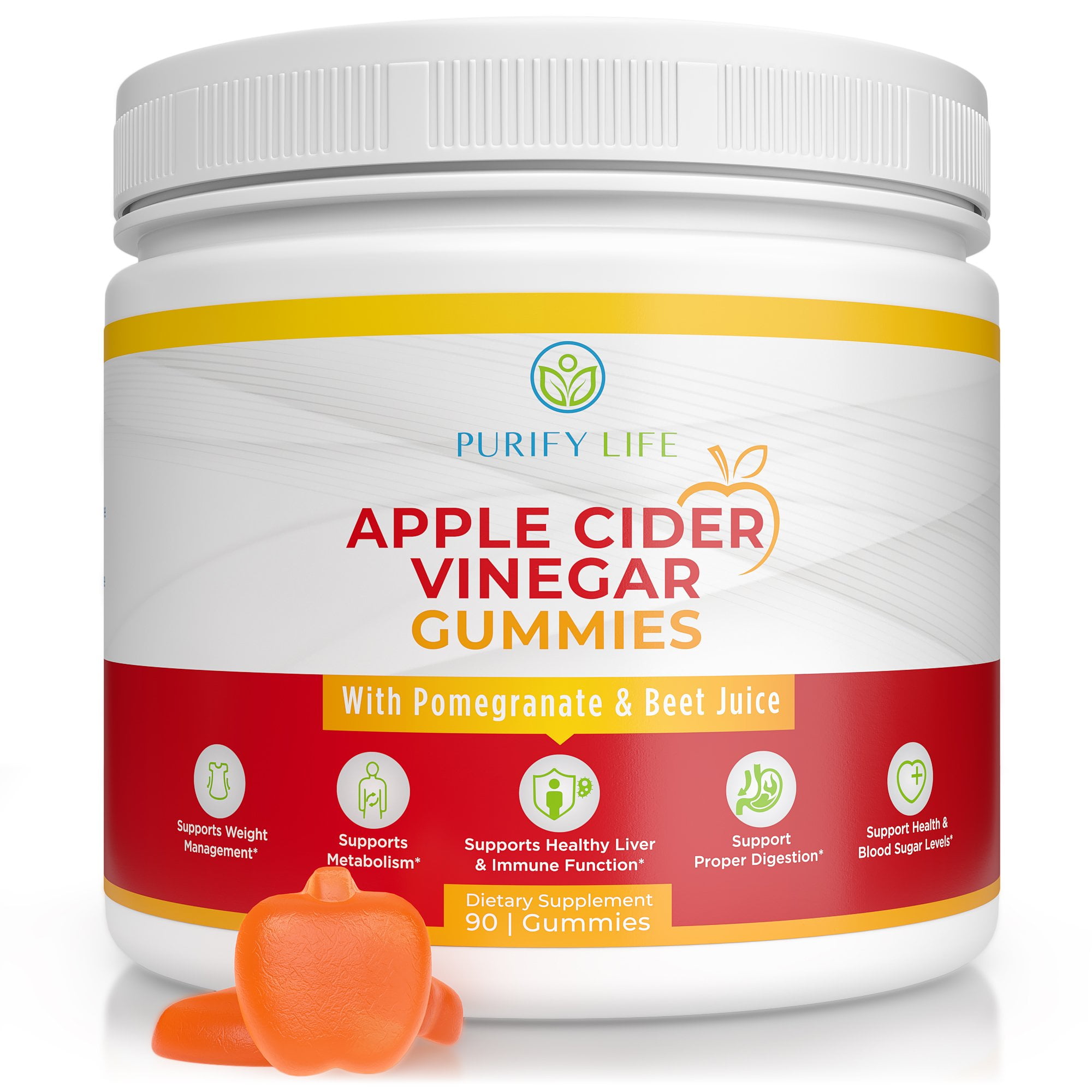 Unfiltered apple cider vinegar gummies