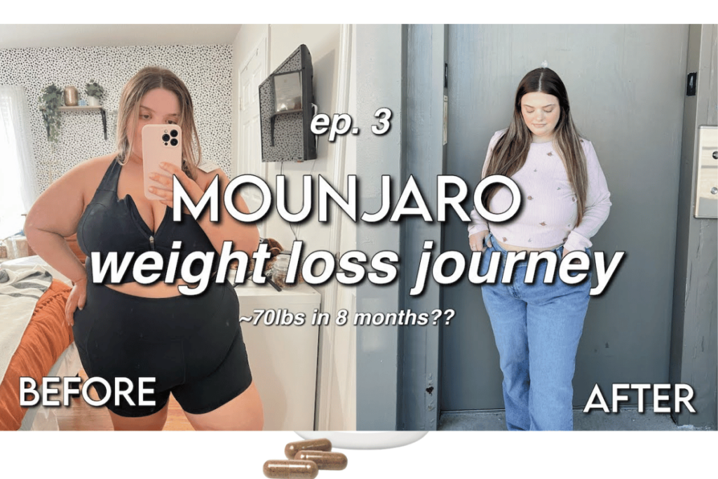 8 week weight loss before and after mounjaro