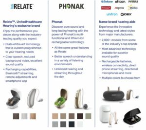 unitedhealthcare hearing aid prices