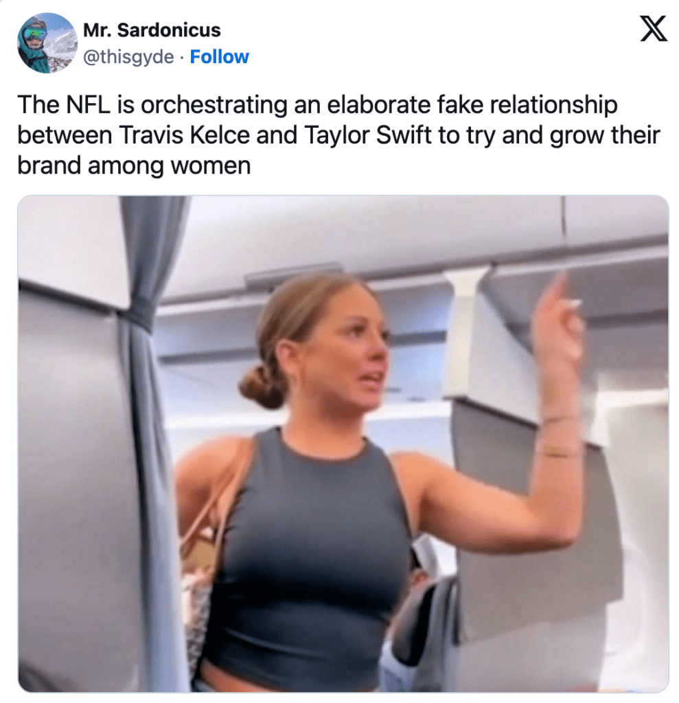 travis kelce taylor swift meme