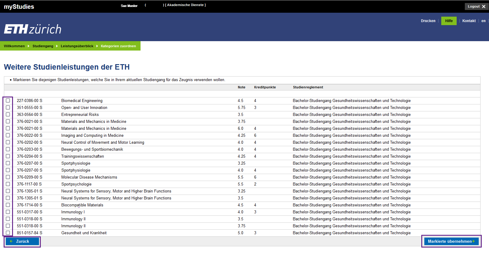 mystudies eth