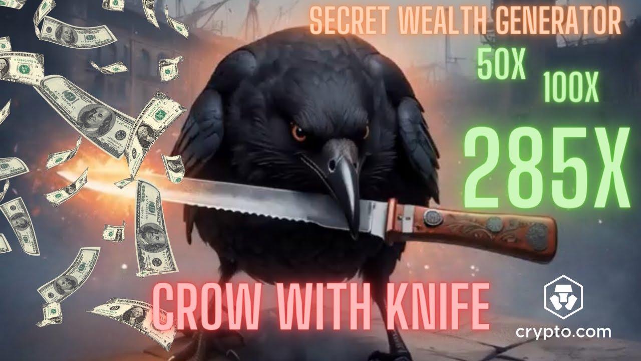 crow with knife crypto