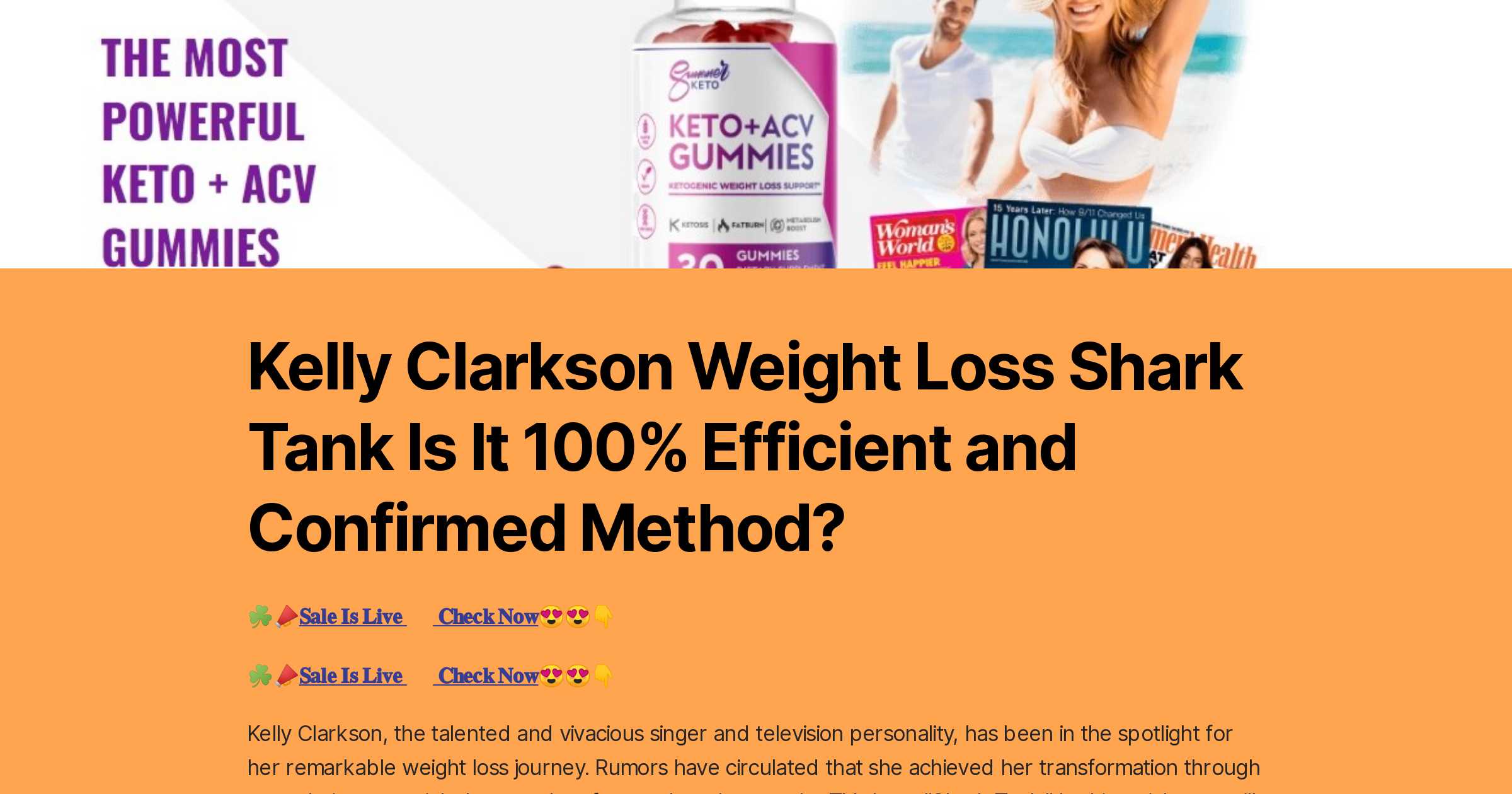 shark tank kelly clarkson weight loss