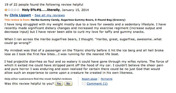 amazon gummy bear reviews