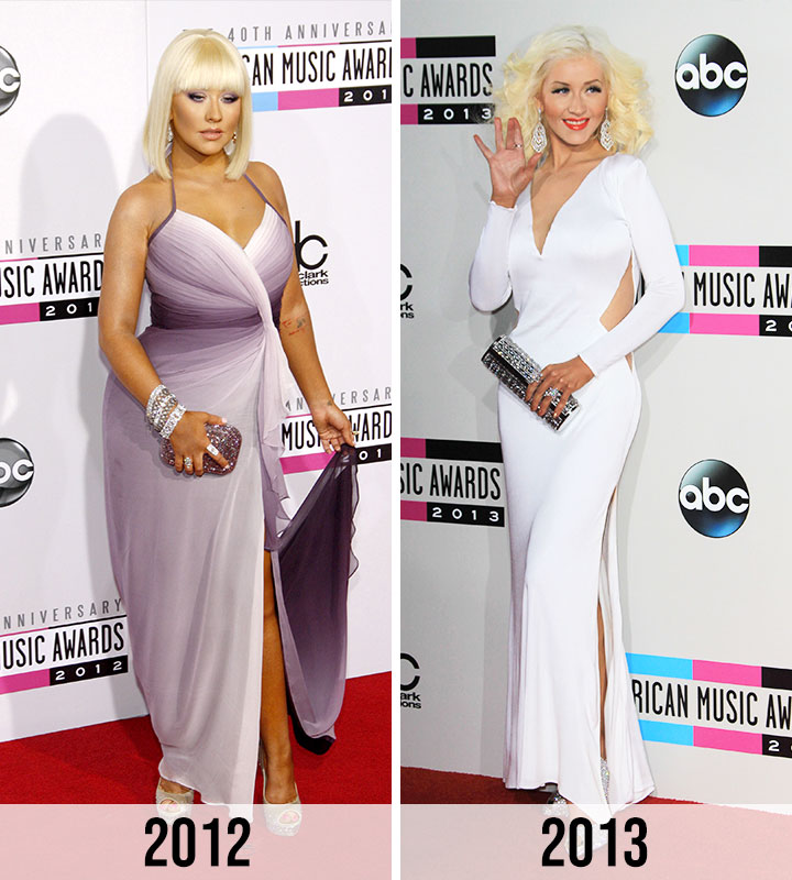 christina aguilera weight loss 