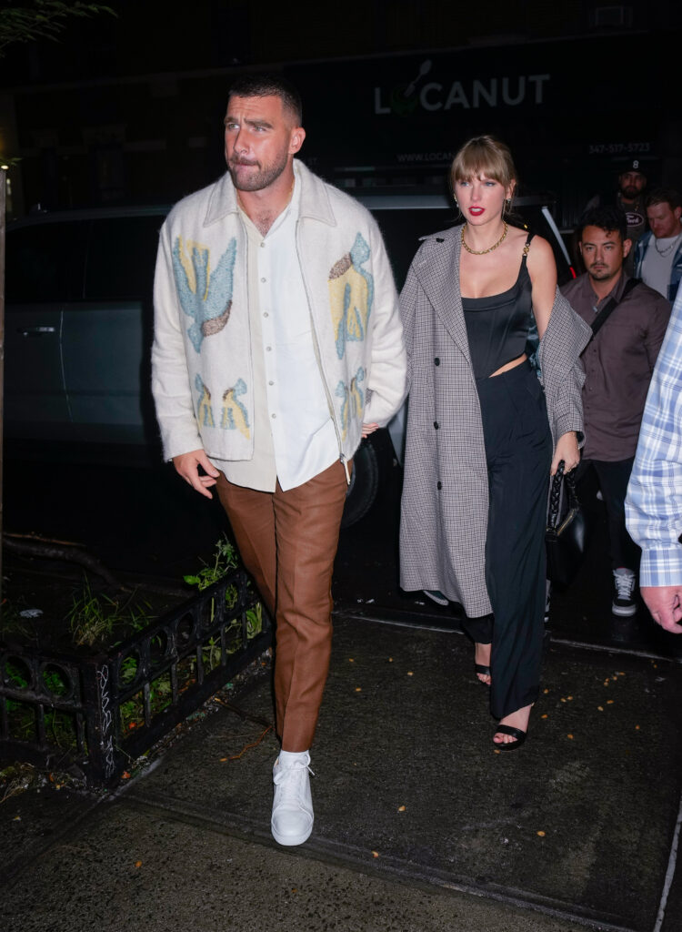 taylor swift and travis kelce last night