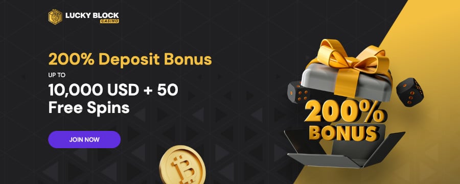 lucky block casino bonus