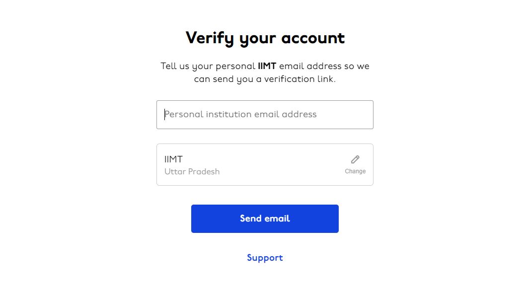 Unidays email authentication