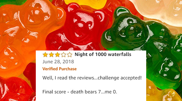 amazon review sugar free gummy bears