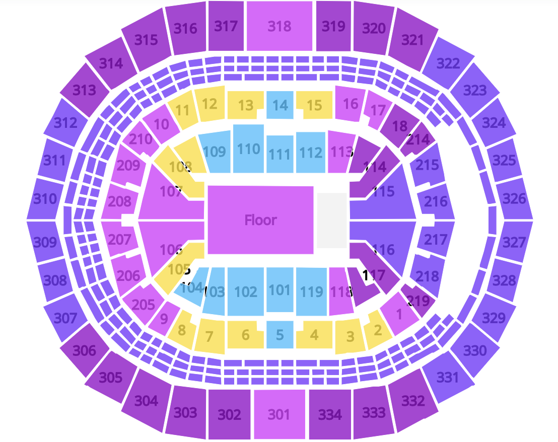 crypto arena seat view