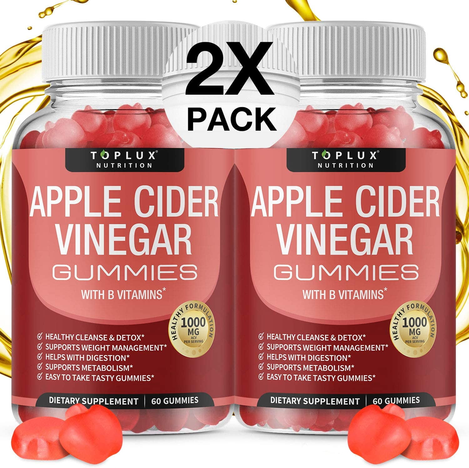 Apple Cider Vinegar Gummies for Weight Loss and Health Do They ...