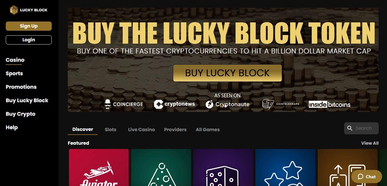 lucky block bitcoin casino