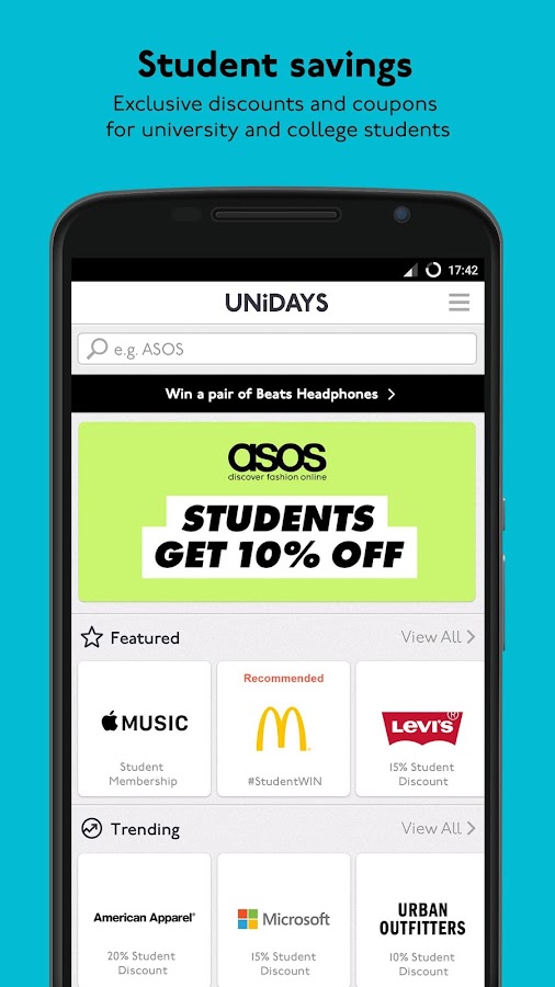 Unidays educational discount