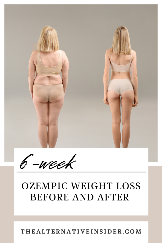 6 week belly ozempic weight loss before and after​