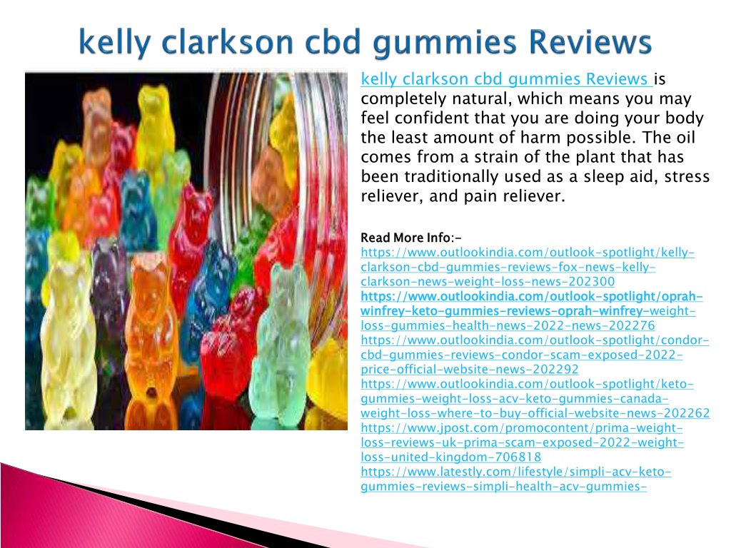 gummies that kelly clarkson took