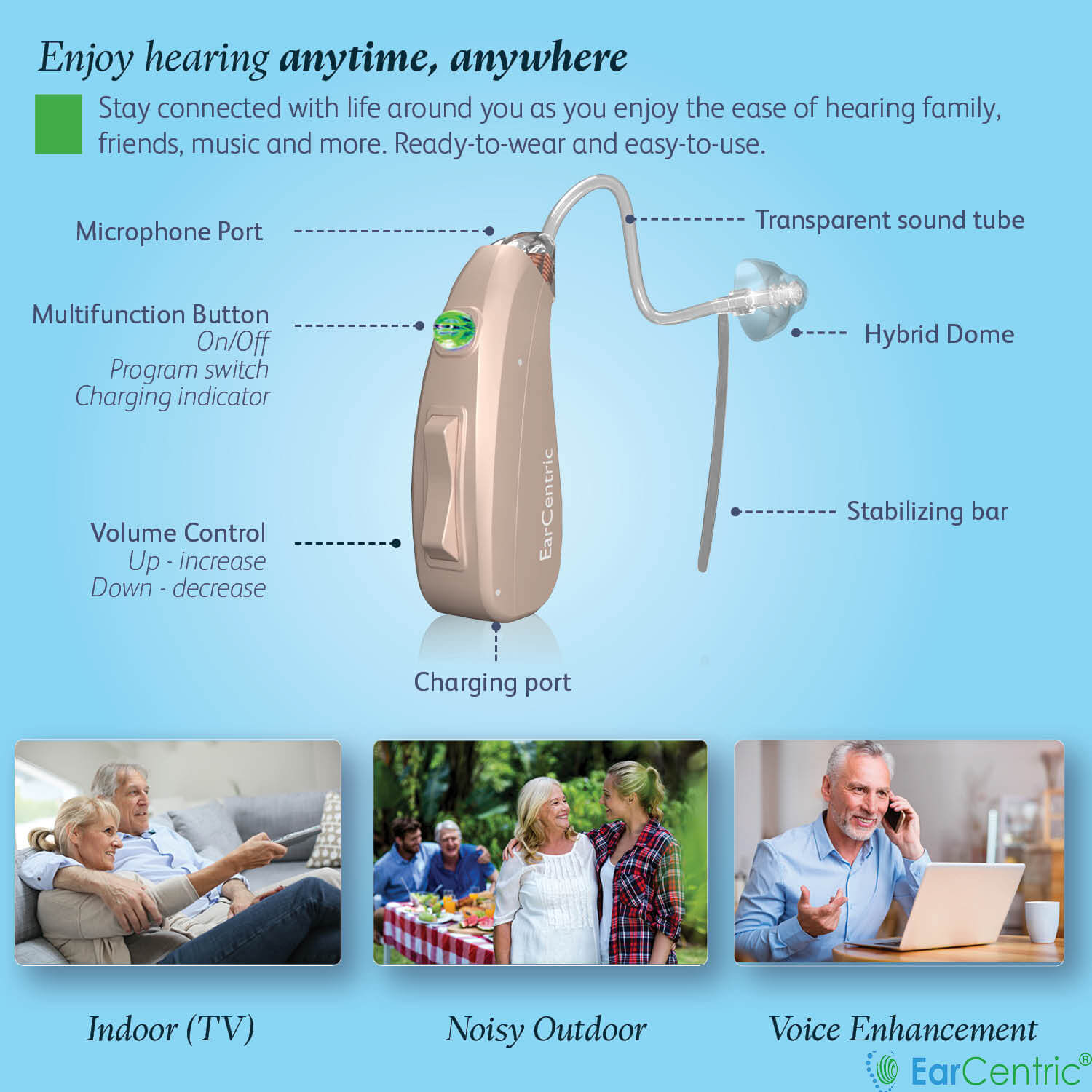 earcentric ex2 hearing aids