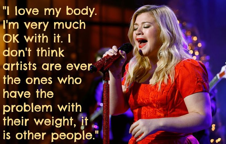 Kelly Clarkson’s message of body positivity to her fans