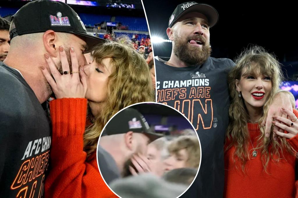 travis kelce tells taylor swift he loves her