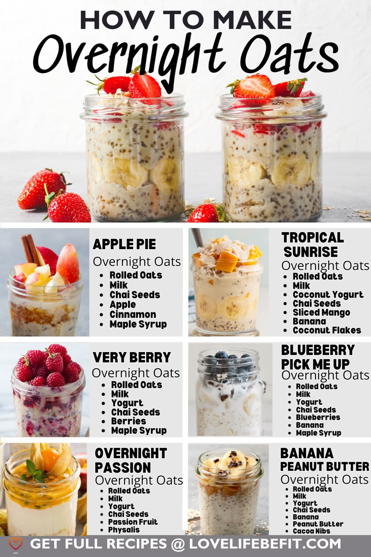 Healthy Overnight Oats Recipe Ideas: Delicious & Nutritious Boosts