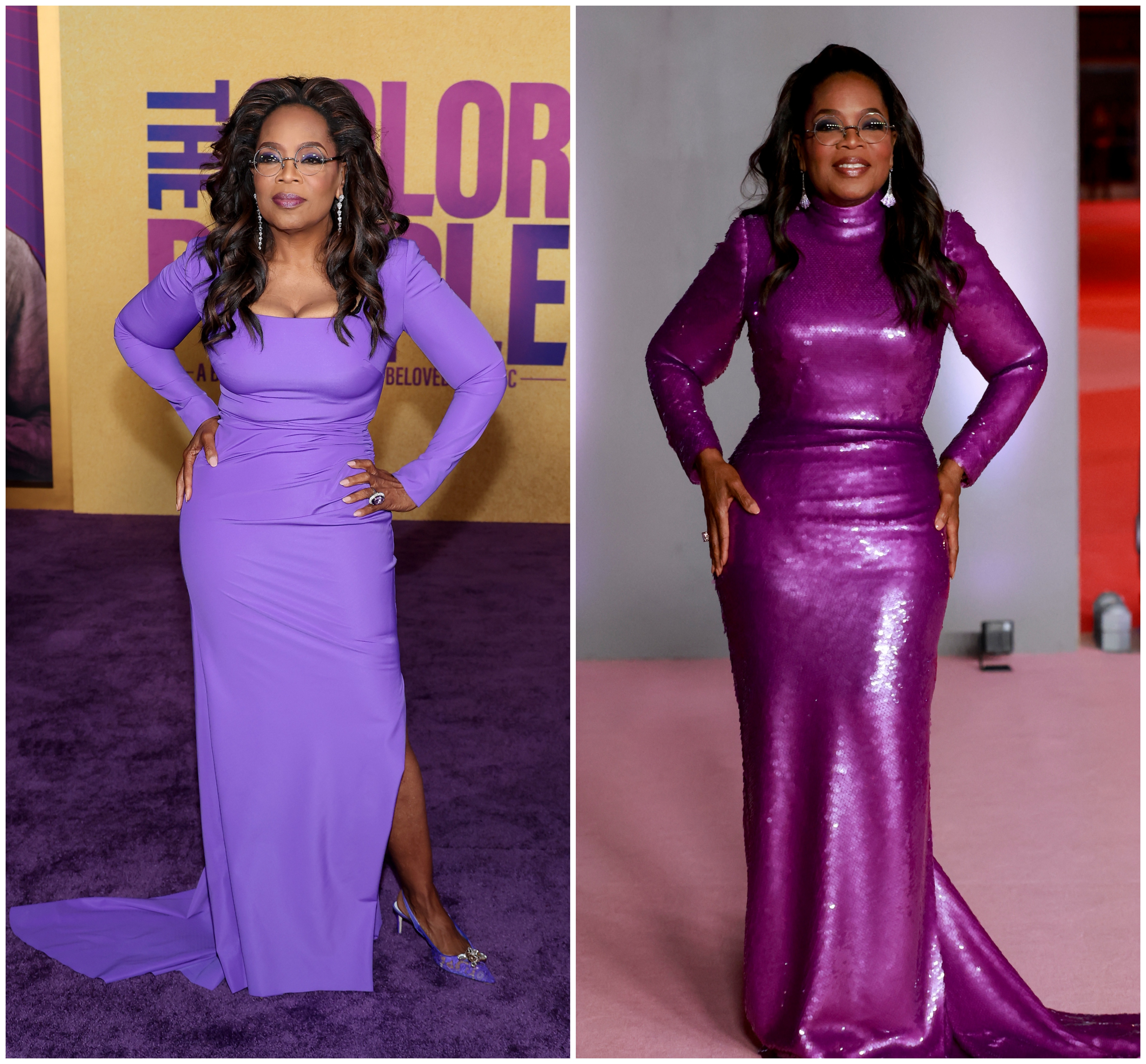 sachin and babi light blue dress Oprah Winfrey Then & Now: See Photos main image 1