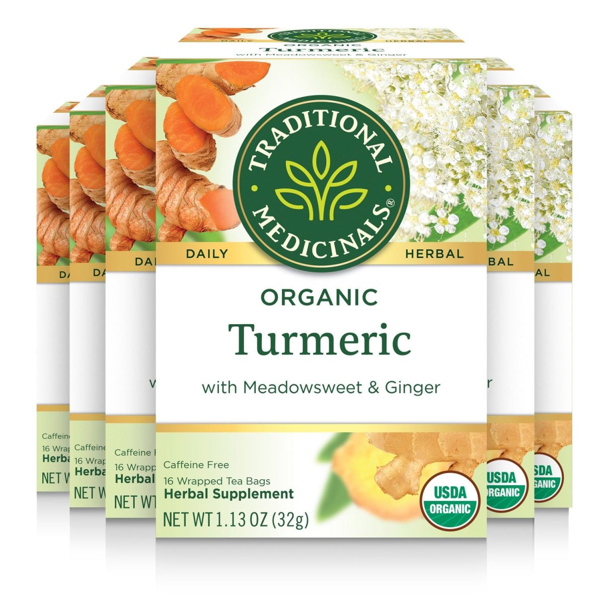 Weekly planner with notes about turmeric tea, meals, and walks