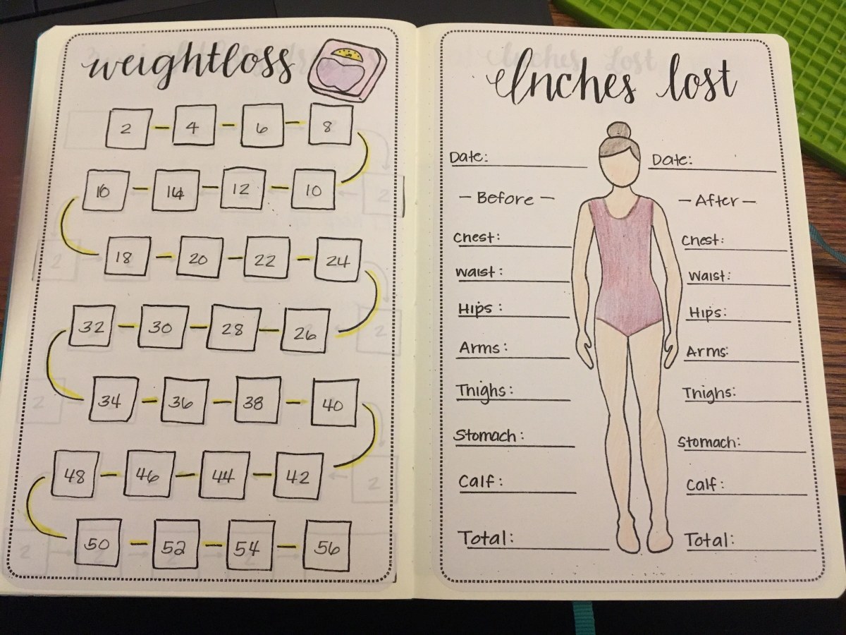Closeup of a journal tracking medication timing, meals, and mood